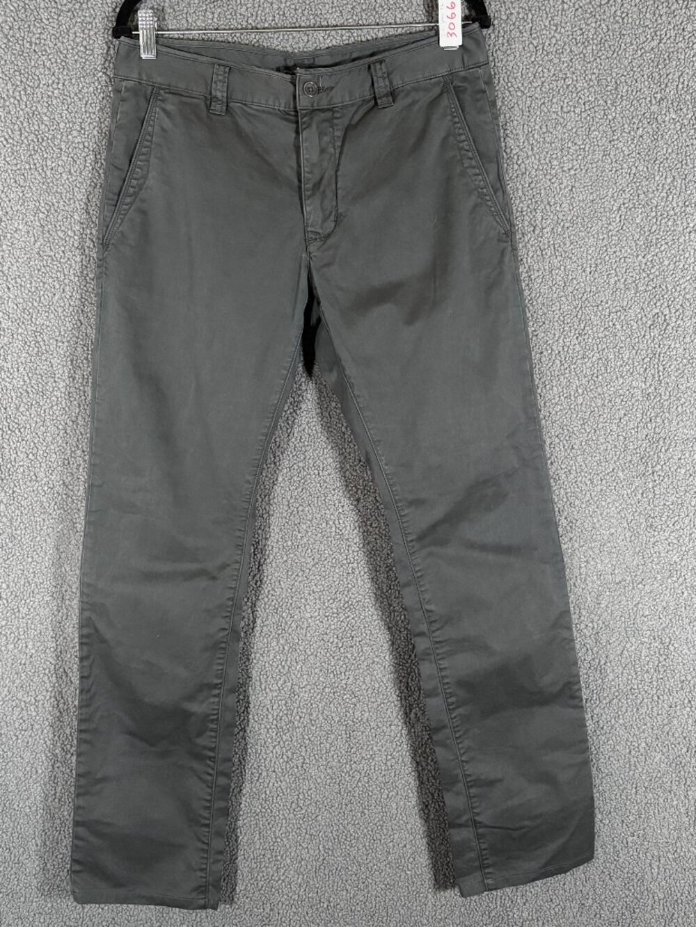 John Varvatos USA Cotton Trousers Pants - Men's Size 32*31 - Gray Black